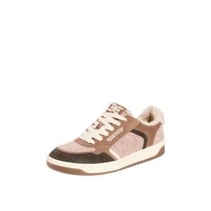 NEW SAM EDELMAN women's harper cozy sneaker in taupe multi suede